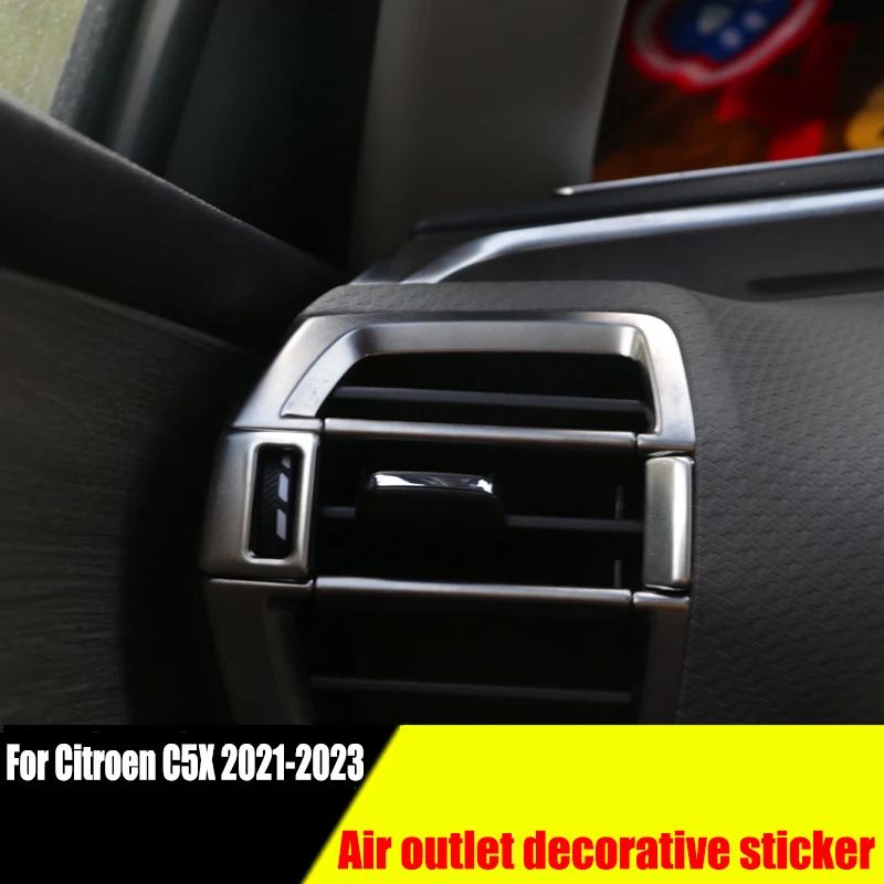 For Citroen C5X 2021 2022 2023 Special interior decoration strip for modifying the decorative frame of the air conditioning vent