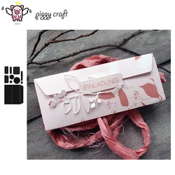Piggy Craft metal cutting dies cut die mold Envelope Card Pack Scrapbook paper craft knife mould blade punch stencils dies