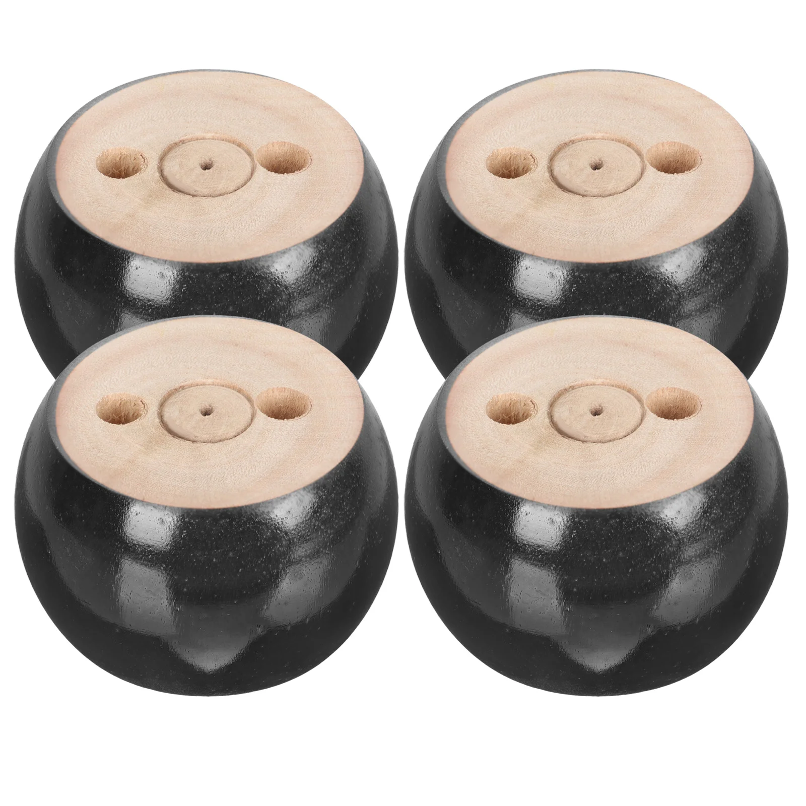 

4Pcs Wood Round Furniture Legs Sofa Replacement Couch Cabinet Legs Wooden Feet for Tables Coffee Office Storage