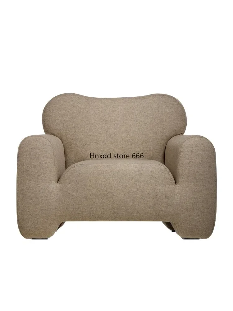 Living room minimalist wabi sabi wind pushy sofa chair single lounge chair