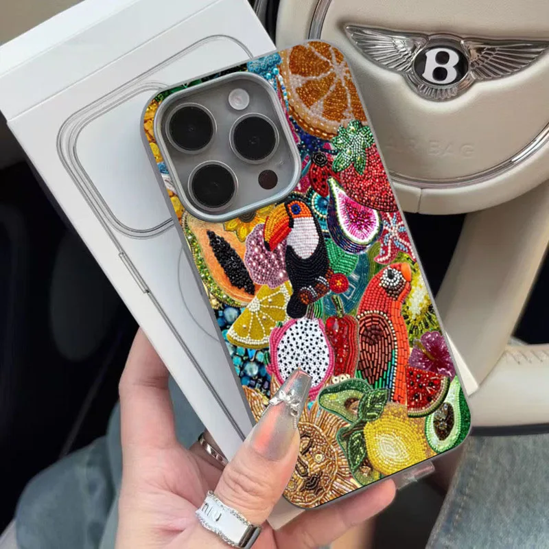 حافظة لهاتف Xiaomi 14T Pro من السيليكون الناعم Mi 13T Pro 11 Lite 5G حافظة على شكل تين مطرزة على شكل ألغاز غطاء نمط