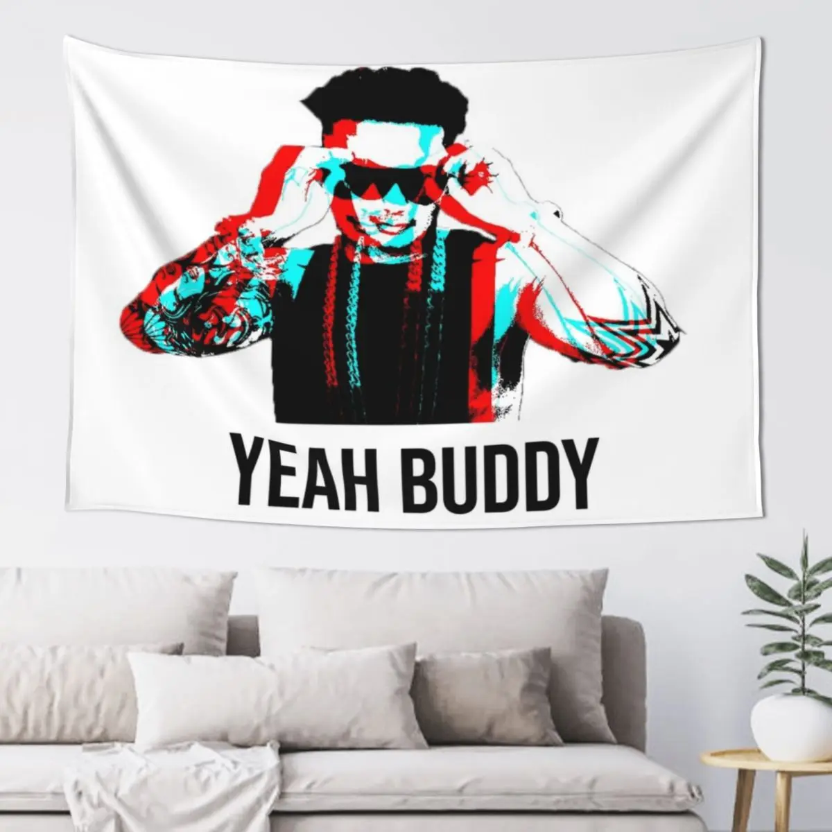 Pauly D Yeah Buddy JS 3D Tapestry Cute Room Things Home Decor Accessories Wallpaper Decorative Wall Mural Tapestry