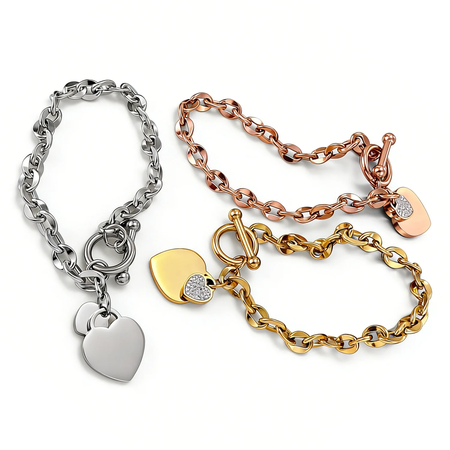 Trendy Heart Charm …