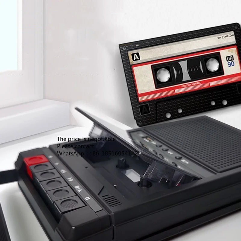 Nostalgic Retro Portable Cassette Recorder - Tape Player with Walkie-Talkie Function, Recorder & Playback All-In-One