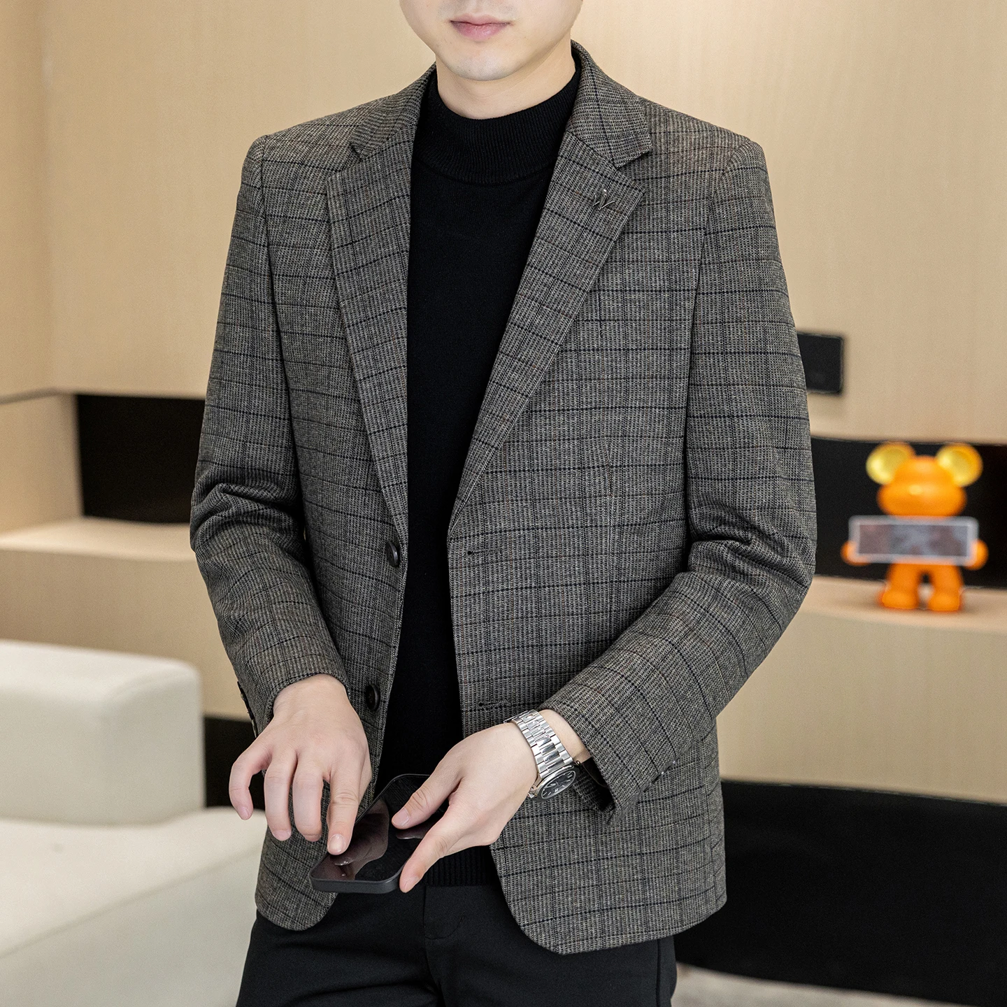 

Autumn and winter new men's suits, two-button single-breasted jackets, men's casual business wear, formal wear, and men's suits