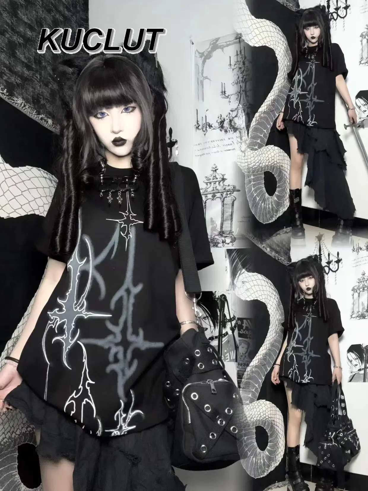 

Модная оригинальная футболка в стиле Dark Subculture, повседневная, из чистого хлопка, нишевая, унисекс, для пар, для мужчин и женщин, лето 2026, новинка