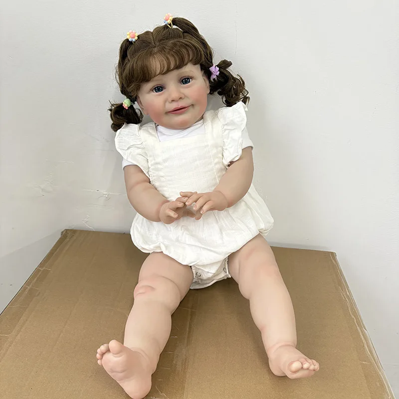 25インチの複数の着せ替えオプションがあるリアルで可愛いゾーイ・リボーンドール、複数層塗装、手植えの髪、血管も見える