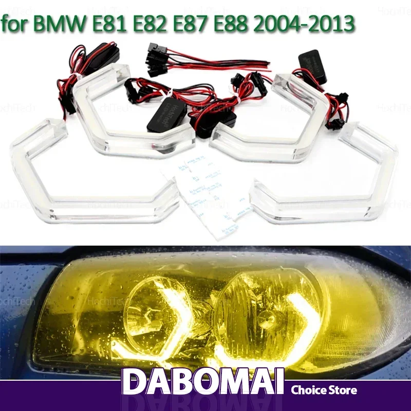 

Автомобильные аксессуары Ultra Bright M4 Style Daytime Angel Eye Lemon Yellow Light Kit DRL для BMW 1 серии E81 E82 E87 E88 2004-2013