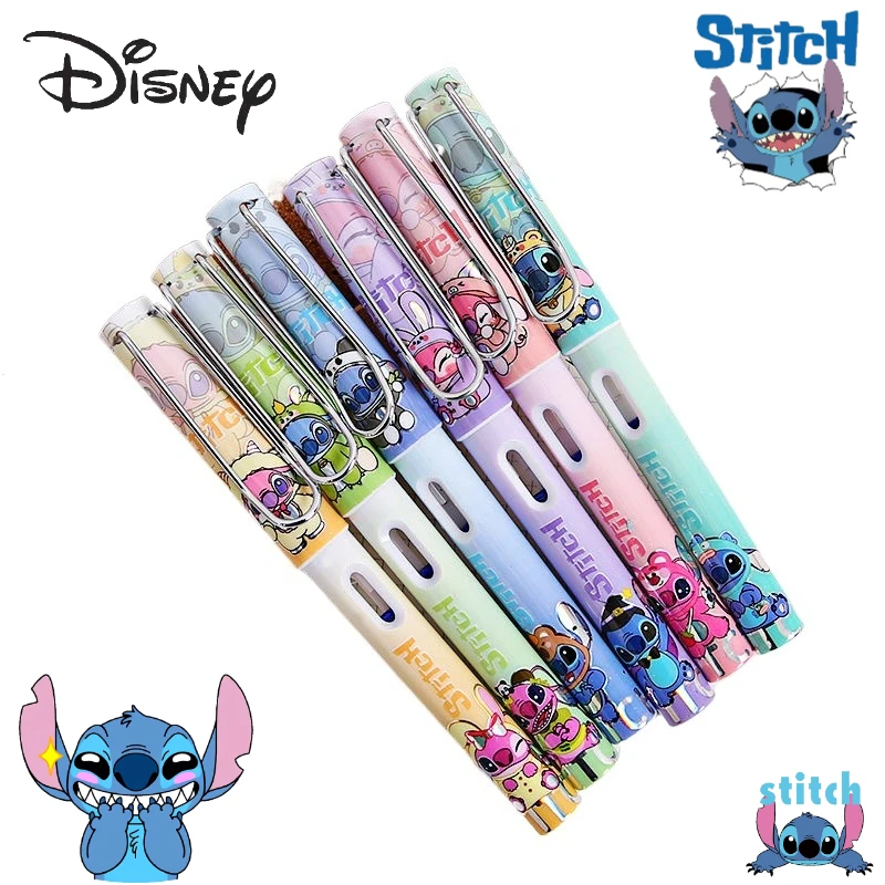 

Disney Stitch Cartoon Cute Student Pen Creative Personality Male and Female Stationery Replacement Ink Bag Gift Wholesale
