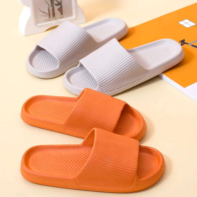 

Female Home Slippers Summer EVA Couples Flat Slides Women's Sandals Flip Flops Beach Sandal Mule Anti-slip Bathroom Slipper