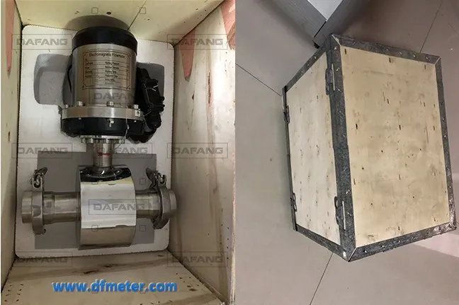 Przepływomierz elektromagnetyczny sanitarny TLF DN50 mm 3.6V Bateria DC24V LCD Cyfrowy Wyświetlacz do Mleka Piwa Wody