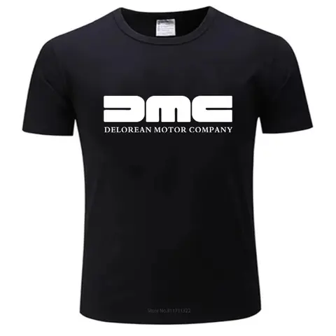 T-shirt manica corta da uomo in cotone 100% DMC DeLorean - T-shirt da uomo Ritorno al futuro T-shirt moda film T-shirt estiva maschile