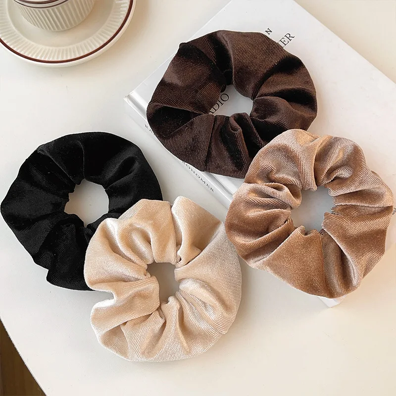 

Fashionable Large Intestine Hair Circle high-end Female Tie Ponytail Headband Simple Rubber Band Hair Accessories Women