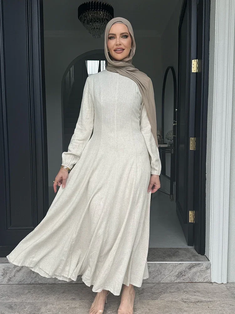 Muçulmano abaya vestidos femininos sólido fino jalabiya eid 2025 ramadan marrocos islam vestidos largos árabe longo robe dubai abayas kaftan