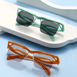 Fashion Sunglasses For Men Women Special-shaped Frame Rimless Square Eyewear Trendy Outdoor Female Accessory Sun Glasses UV400