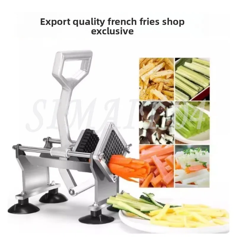 HH-MX-109 Commercial Grade Chopper | 4 Replacement Blades Included: Vegetable Chopper, French Fry Cutter, Potato Dicer/Slicer