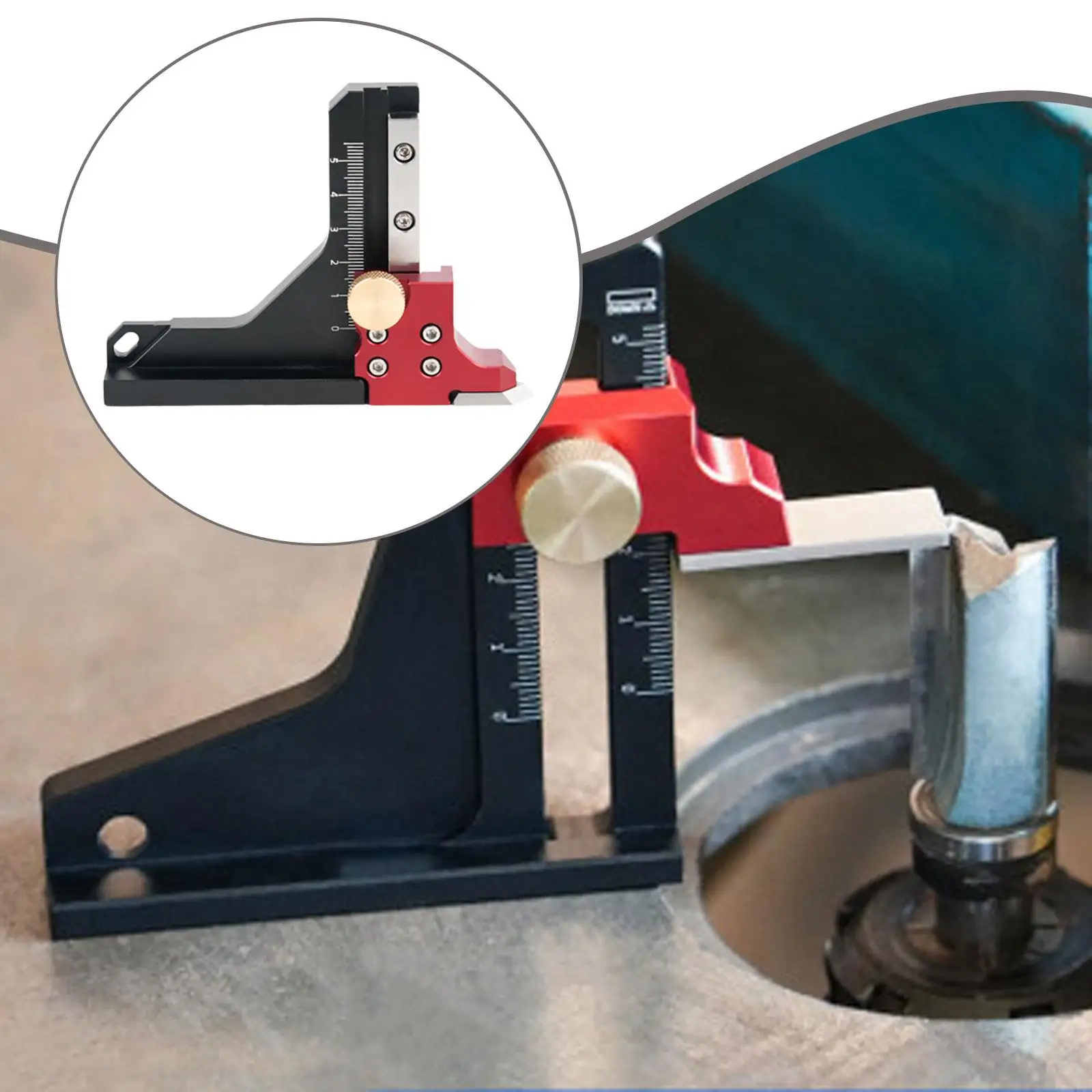 

Вспомогательный инструмент для измерения высоты, высокоточный деревообрабатывающий квадрат из алюминиевого сплава