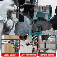 ONEVAN 3100NM Brushless Electric Wrench 3/4 Inch Cordless Impact Wrench 588VF Battery Handheld Power Tool for 18v Battery