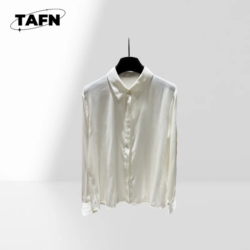 المرأة الصلبة بلوزة جولة الرقبة عارضة مكتب قميص المرأة جرس كم قميص أزياء فضفاضة تناسب بلوزة قميص النسيج الناعم AH01165