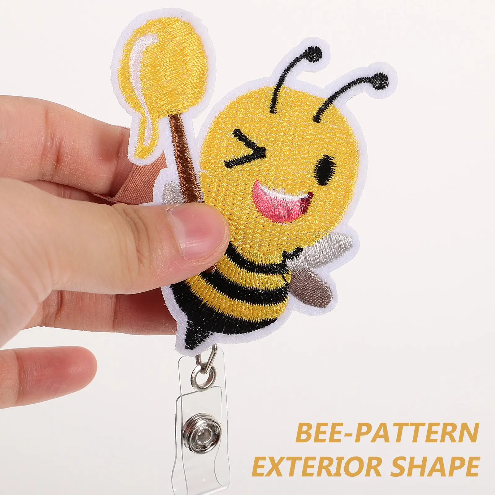 

Держатель для бейджей из фетра, портативный зажим для идентификационных карт, бейдж-клипса для медсестер и офисных работников, декоративные зажимы для карт