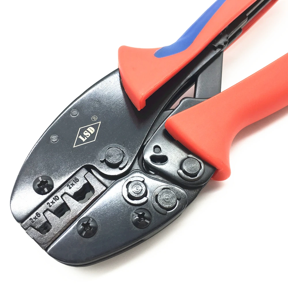 Cable crimping pliers S-2x616EF twin wire cord end terminals crimping tool 2x6-16mm2
