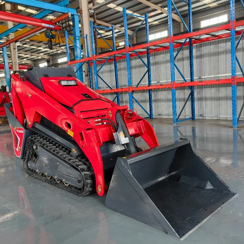 Mini Skid Steer Loader For KUBOTA Diesel Engine Small Crawler/Tracked/Wheeled Front Loaders With Bucket