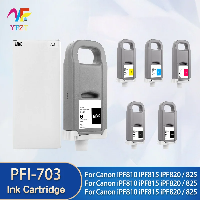 

PFI703 MBK PFI-703 PFI 703 Pigment ink Premium Color Ink Cartridge For Canon imagePROGRA iPF810/IPF820/IPF815/IPF825 Printer