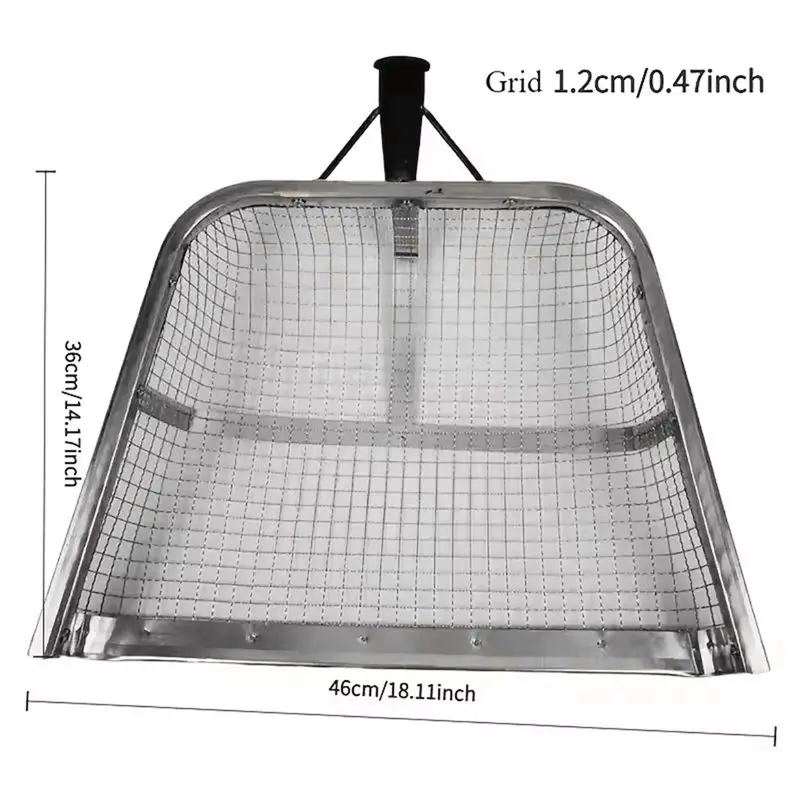 【TODAY-ONLY!】 Sable, roches, compost, copeaux de bois séparés efficacement-1 tamis de sol, maille de grille de 12Mm pour une utilisation dans le jardin et la ferme