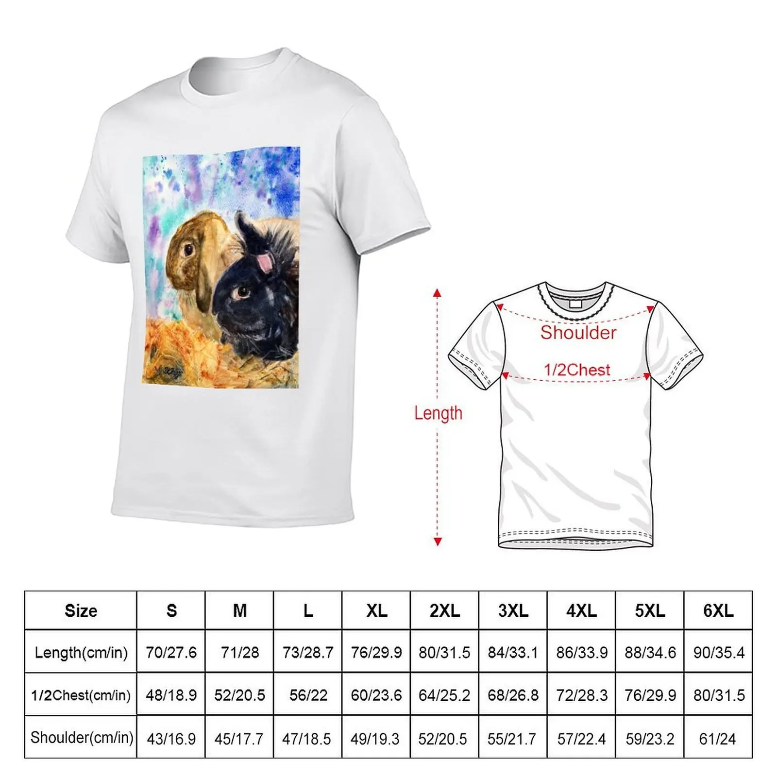 Alfie and Fearne: A watercolour portrait T-Shirt graphic t shirts vintage anime shirt tshirts for men