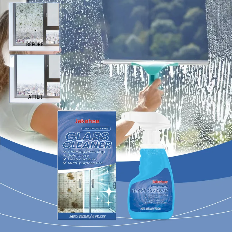 

Glass Cleaner Descaling Dust Stain Removal Crystal Clear Finish For Mirrors Descaling Dust Stain Remover