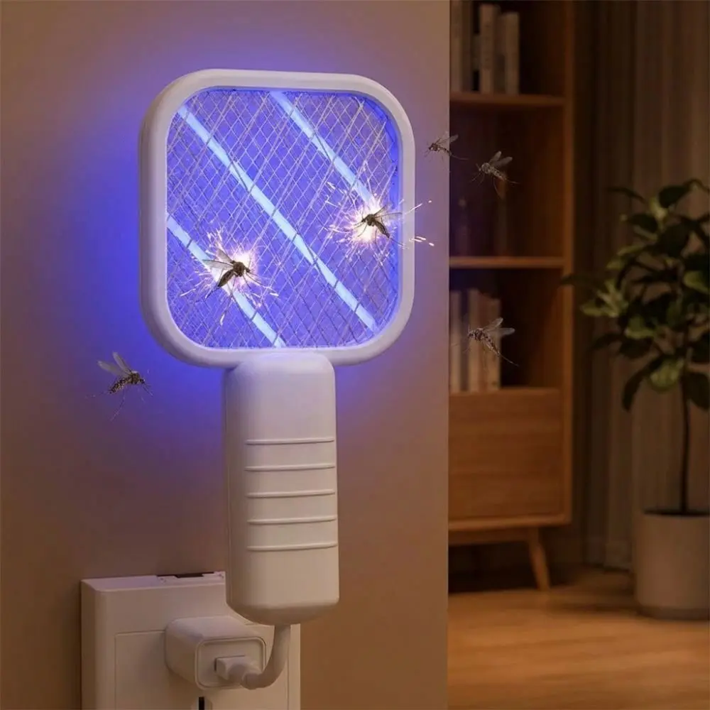 Pest Control UV Light USB Mosquito Swatter 5 Layer Security Net Portable Mini Mosquito Trap 2 in 1 Mosquito Killer Lamp Outdoor