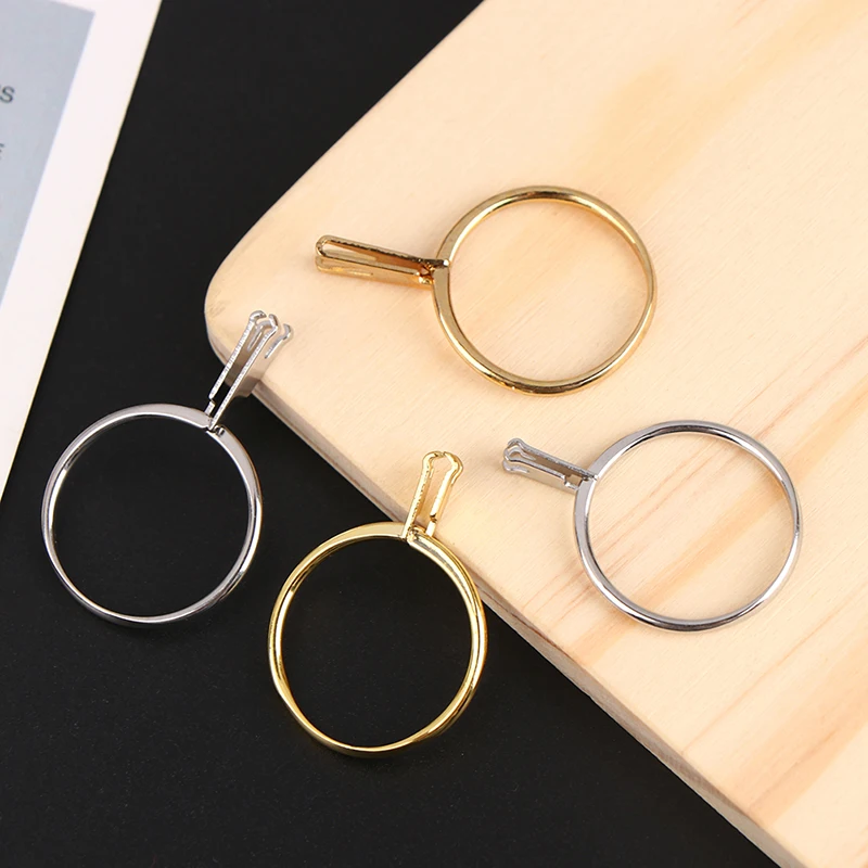 Spring Type Ring Stone Gemstone Diamond Holder Display Ring Diamond Four-Claw Gemstone Claw Meson Holder Jewelry Tool Equipments