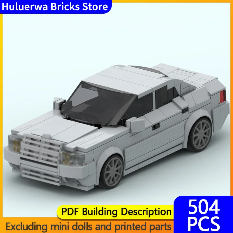 

Speed Hypercar Model MOC Building Bricks E60 W124 Retro Sedan Modular Technology Gifts Holiday Assemble Children Toys Suit