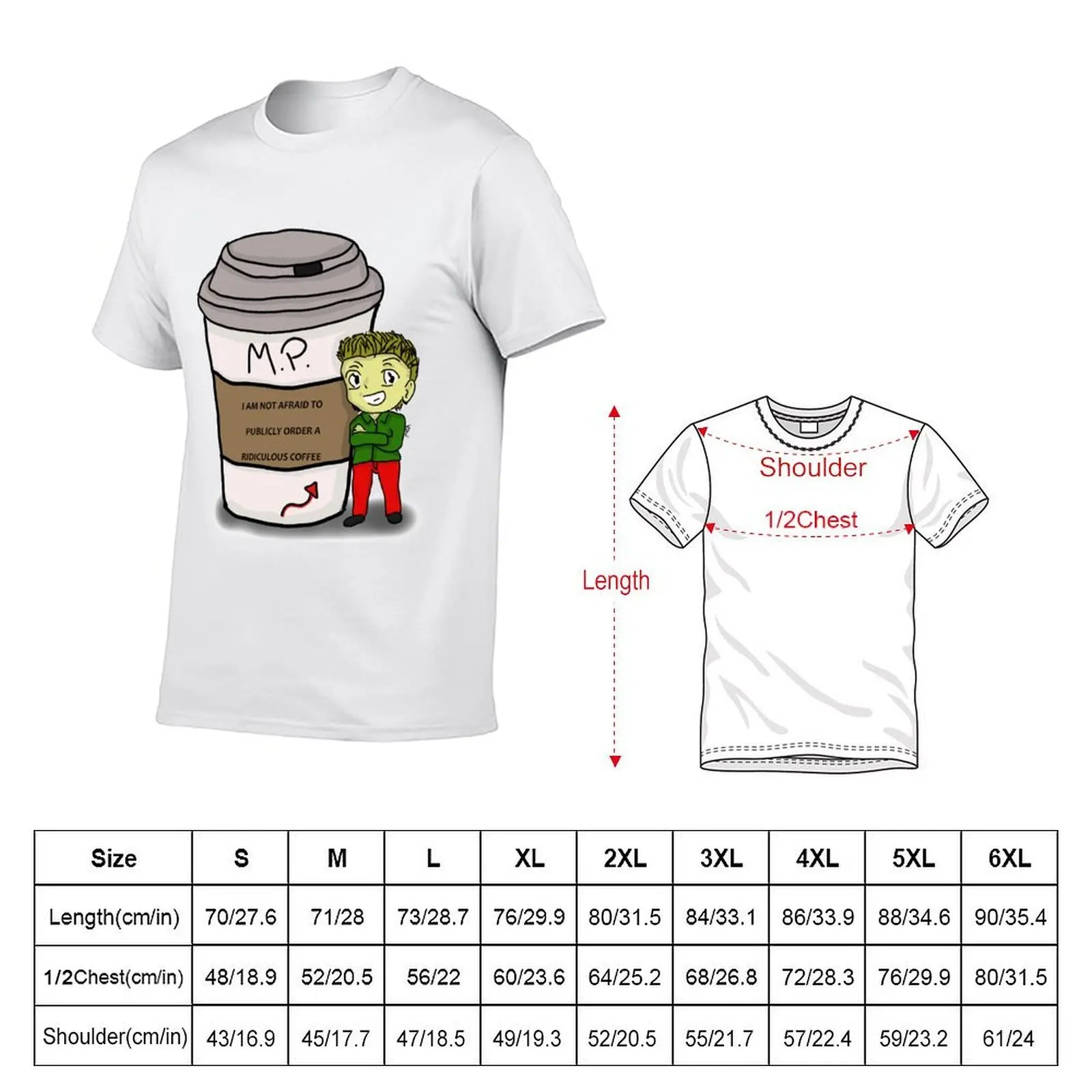 Mark P. coffee order T-Shirt Soft Touch Basic Cotton T-Shirt