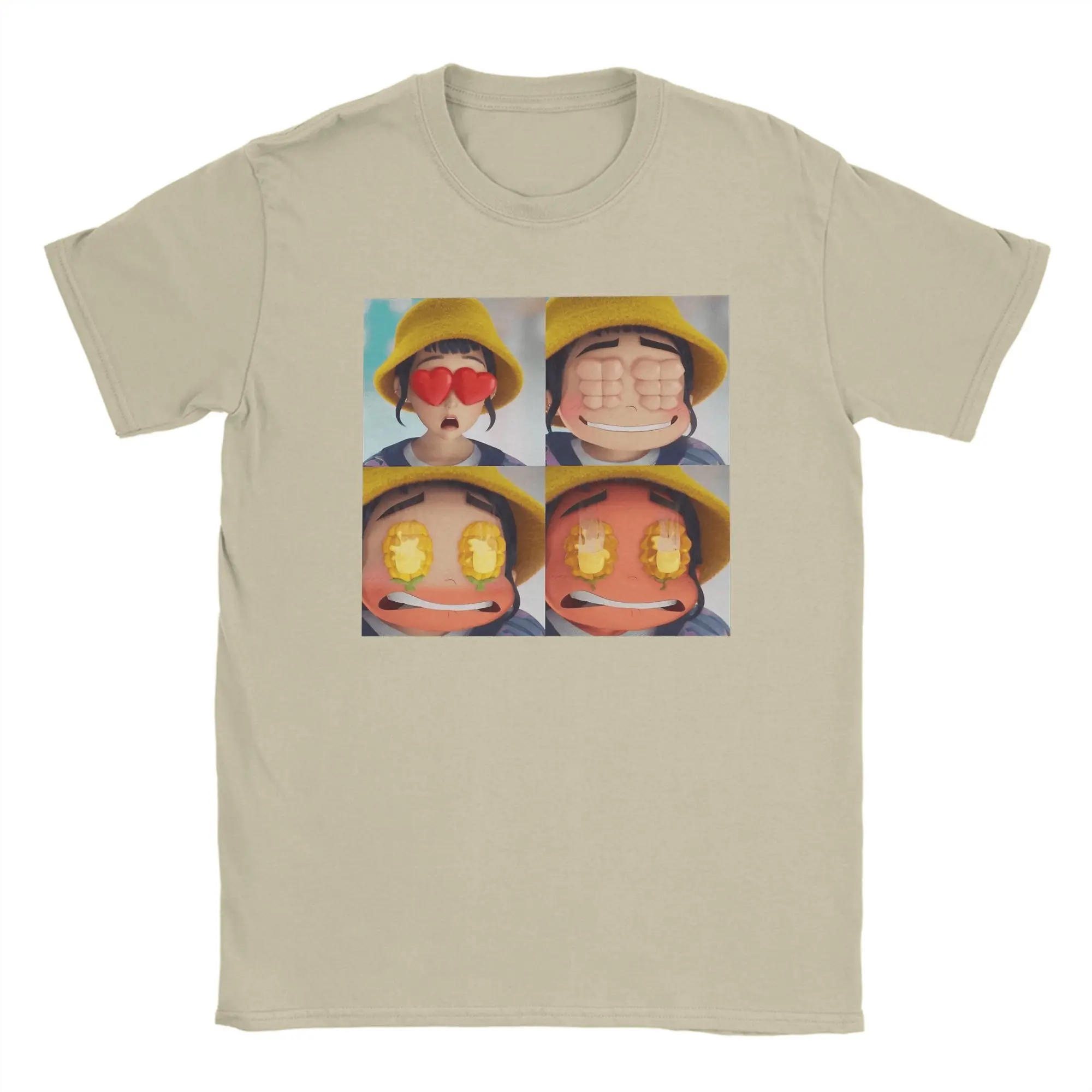 

Zoey HUNTRIX kpop Demon Hunters футболки для мужчин хлопковая винтажная футболка с круглым вырезом футболка с короткими рукавами одежда большого размера