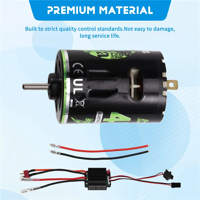 محرك ناعم AA60-540 محرك زاحف RC ESC نحى وحدة تحكم في السرعة الكهربائية BEC لسيارة RC 1/10 TRX/AXIAL/HSP