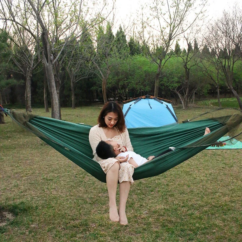 Mosquito Netcamping Hammocks Portable Sleeping Folding Loungers Hammocks Rest Hanging Tents Amacas Colgantes Outdoor Furniture