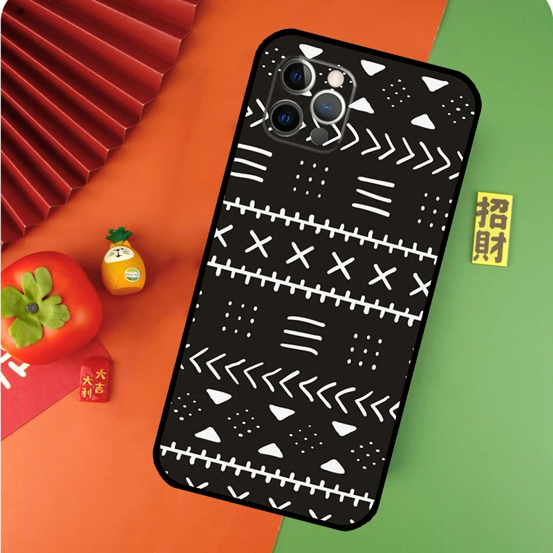 African Wax Print Design Phone Case For iPhone 14 11 12 13 Pro X XR XS Max 6 6S 7 8 Plus SE 2020 Back Cover