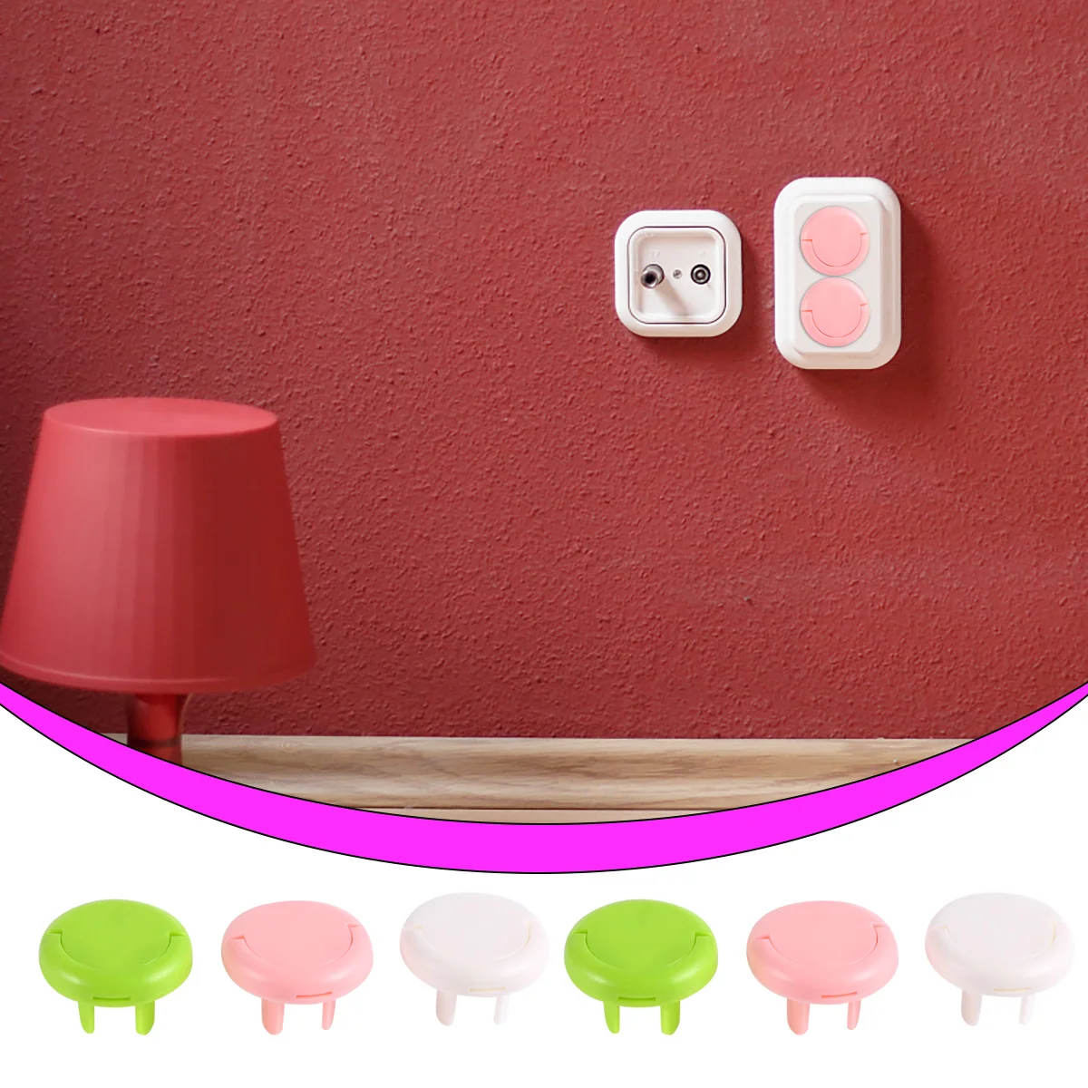 

60Pcs Socket Covers Protective Cover for Socket Durable Child Safety Electric Shock Protection Home Baby Room Plug Covers