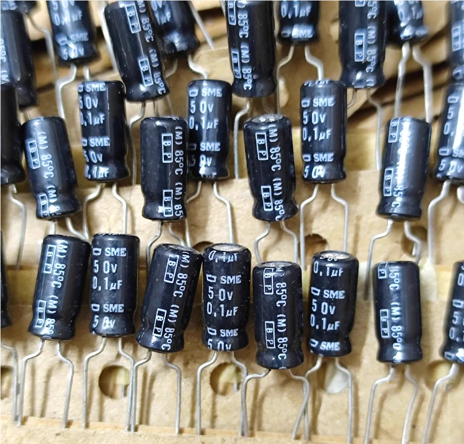 30pcs/lot Original Japanese Nippon SME 50V 0.1UF BP 5x11mm Audio Aluminum Electrolytic Capacitor Free Shipping