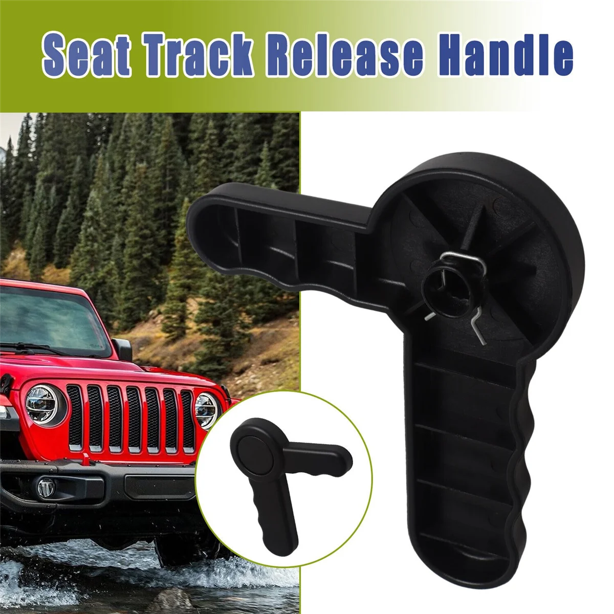 1SR95DX9AA Car Front Seat Tracks Release Handle for Jeep Wrangler 2011-2018 Car