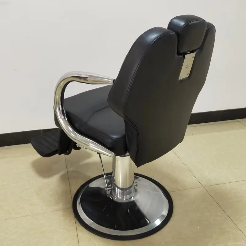 Customizable Color Cheap Synthetic Leather Heavy Duty Hydraulic Pump Foldable Reclining 360 Degree Rotation Barber Chair Factory