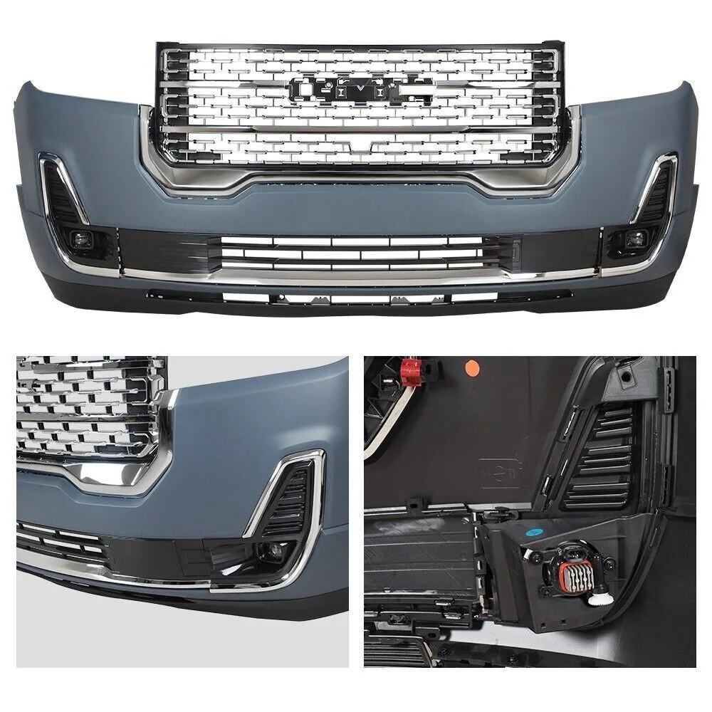 Front Bumper Cover Assembly for 2020-2023 GMC Acadia Denali Grille Set 84779372