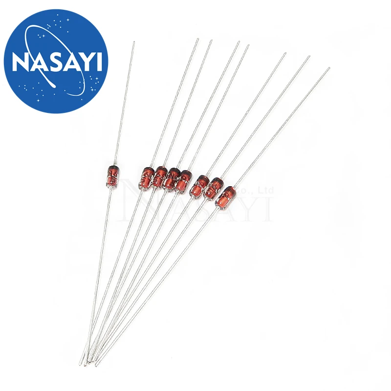 100pcs/lot 1N60 DO-7 1N60P DO-35 Schottky Germanium Diode TV Radio FM Detection In Stock