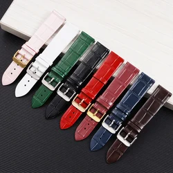 Men's Genuine Leather Watchband for Tissot Longines Casio Citizen DW Fossil Ultra-Thin Soft Cowhide Bracelet Women Watch Strap