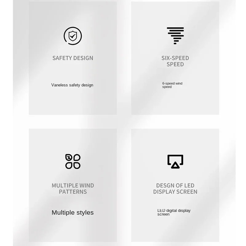 Ventiladores eléctricos sin hojas con llave táctil, ventilador de torre con cabezal móvil automático, ventilador de viento fuerte de circulación de aire inteligente para dormitorio