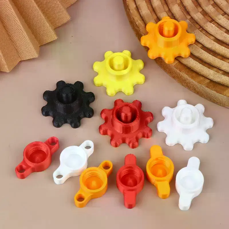 

10PCS Orange Glass Glue Caps - Durable Plastic Sealing Caps For Standard Glue Bottles, Portable Decoration Tools