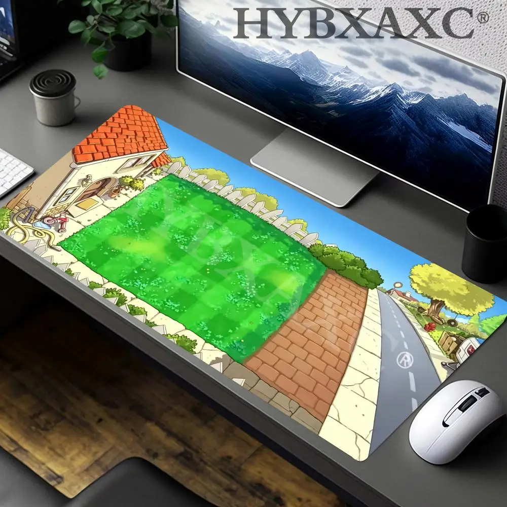 

HYBXAXC P-Plants vs Z-Zombies Replanted Maps Mouse Pad Desk Mat Non-slip Anti-fray Keyboard Ergonomic Office Rubber Home Custom