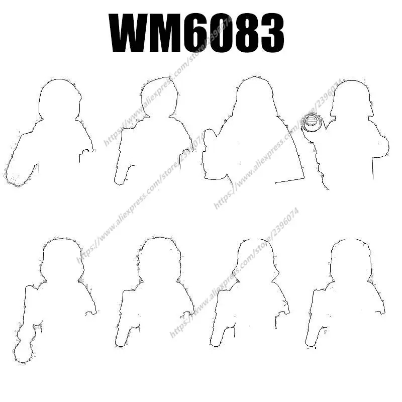 WM6083 Action Figures accessori per film Building Blocks mattoni giocattoli WM904 WM905 WM906 WM907 WM908 WM909 WM910 WM903