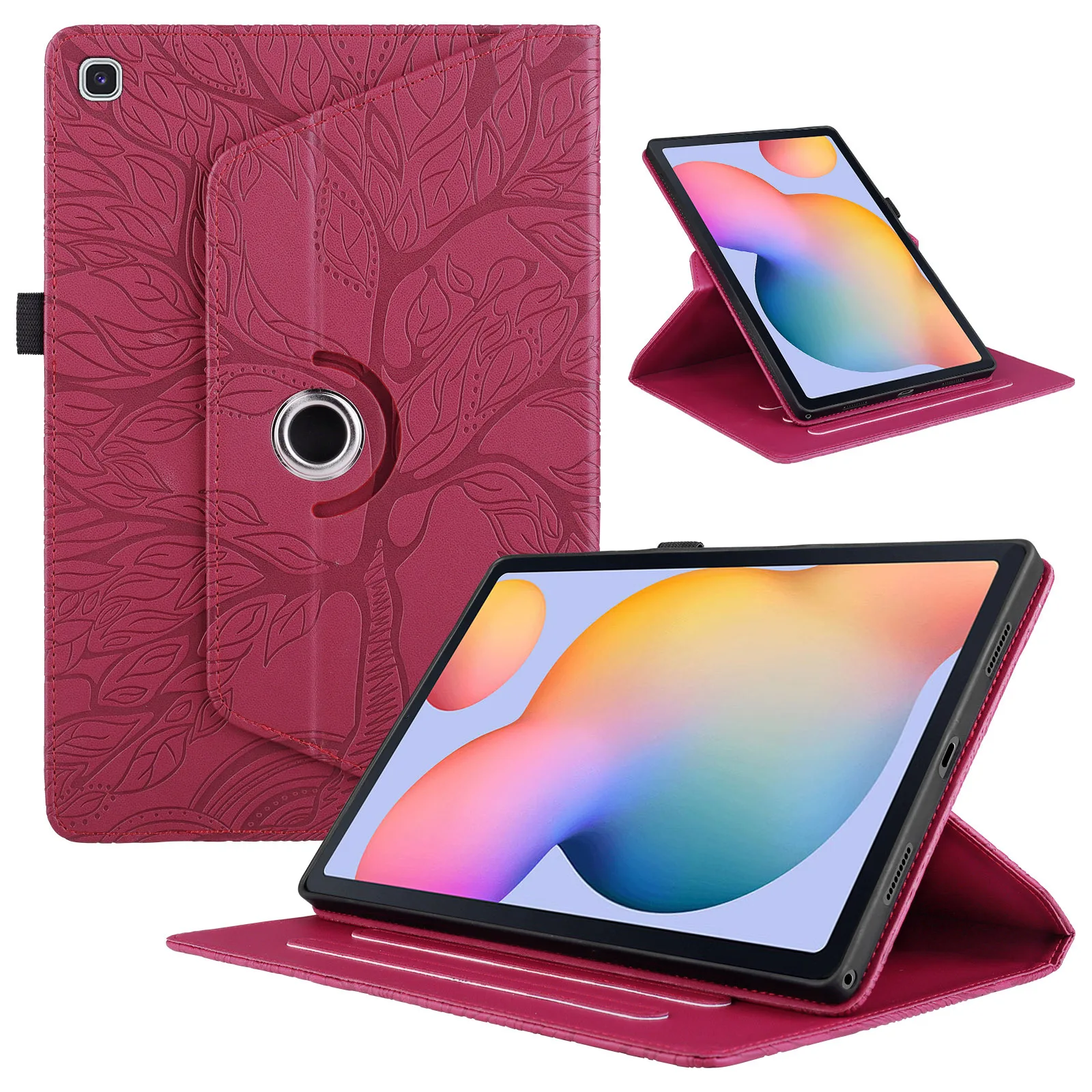 Tree of Life 360° Rotation For Samsung Galaxy Tab A9FE S6 LITE Protective Case with Pen Slot For TAB A7Lite S9S7 Protective Case